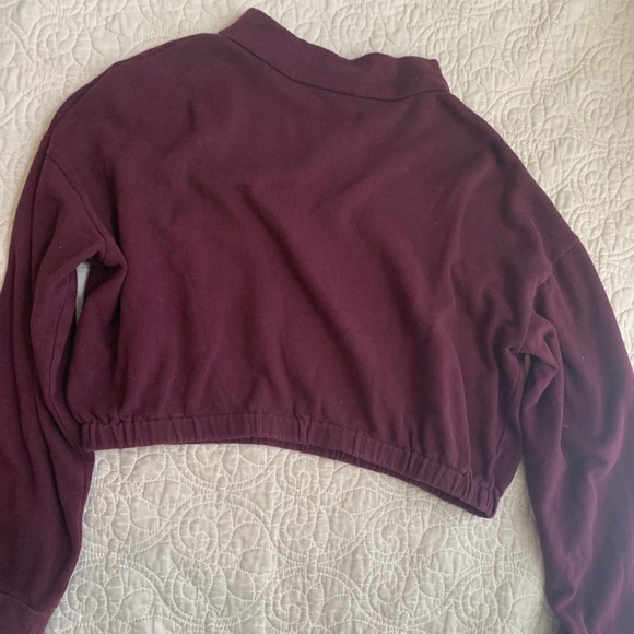 Wild Fable Trendy Mock Neck Cropped Long Sleeve - Picture 2 of 2